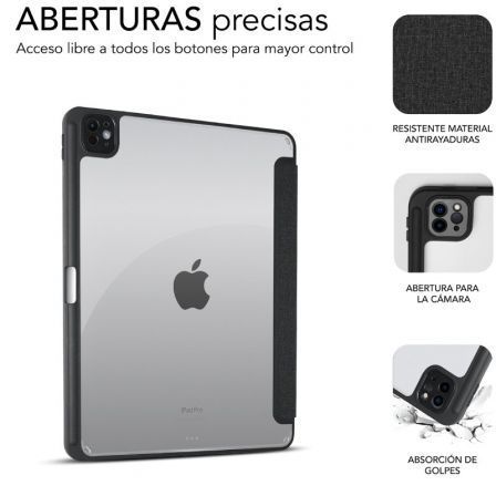 Subblim Funda Clear Shock Case para iPad Pro 11 pulgadas 2024 M4 Negra Subblim Funda Clear Shock Case para iPad Pro 11 pulgadas 2024 M4 Negra
